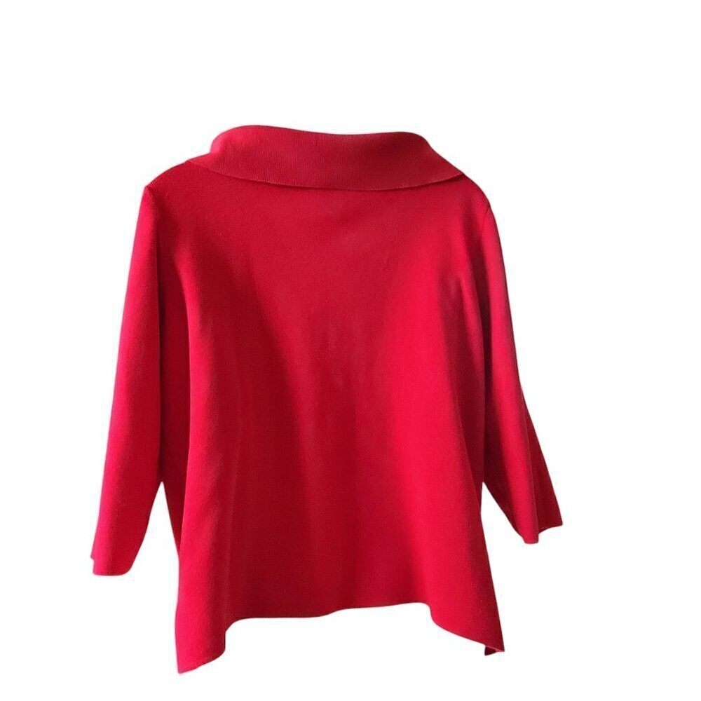 KIM ROGERS RED SWEATER SIZE XL - Picture 3 of 4